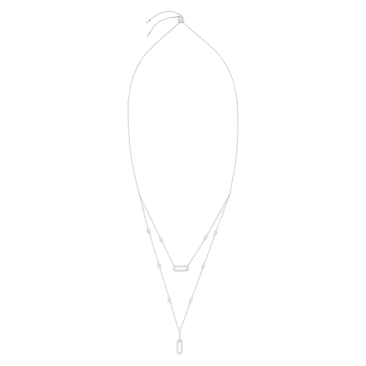 Links / Double Necklace Silver