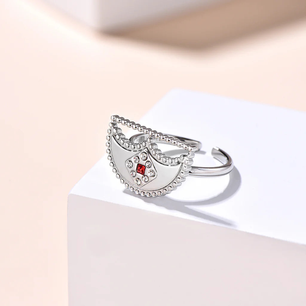 شناف / خاتم باللون الفضي