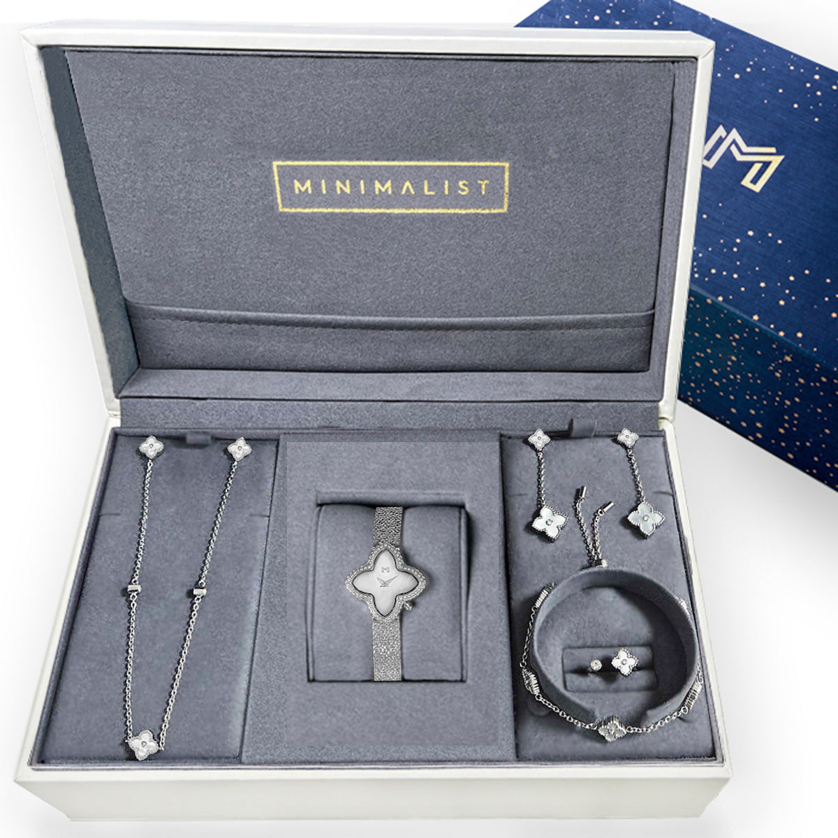 Alia / Mini Joory Pearl Silver - Gift Set