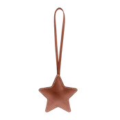 Leather Charm / Tan Star