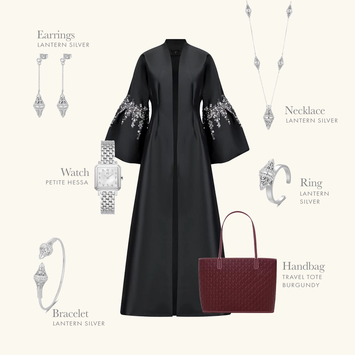 Lantern / Necklace Silver