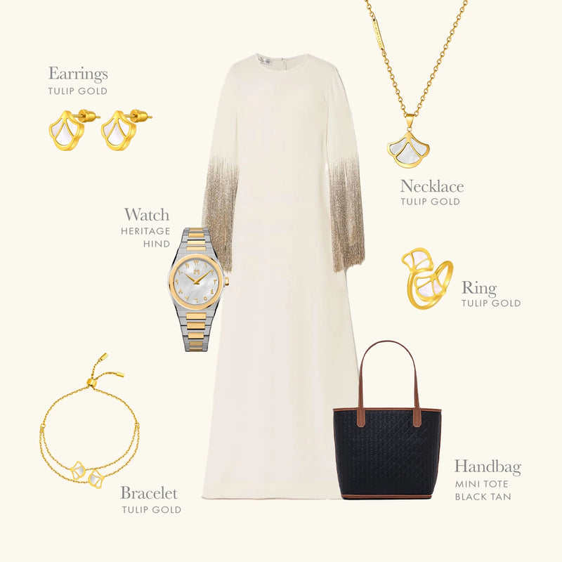Tulip / Ring Pearl Gold