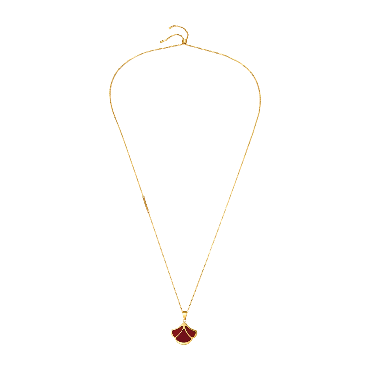 Tulip / Necklace Red Gold