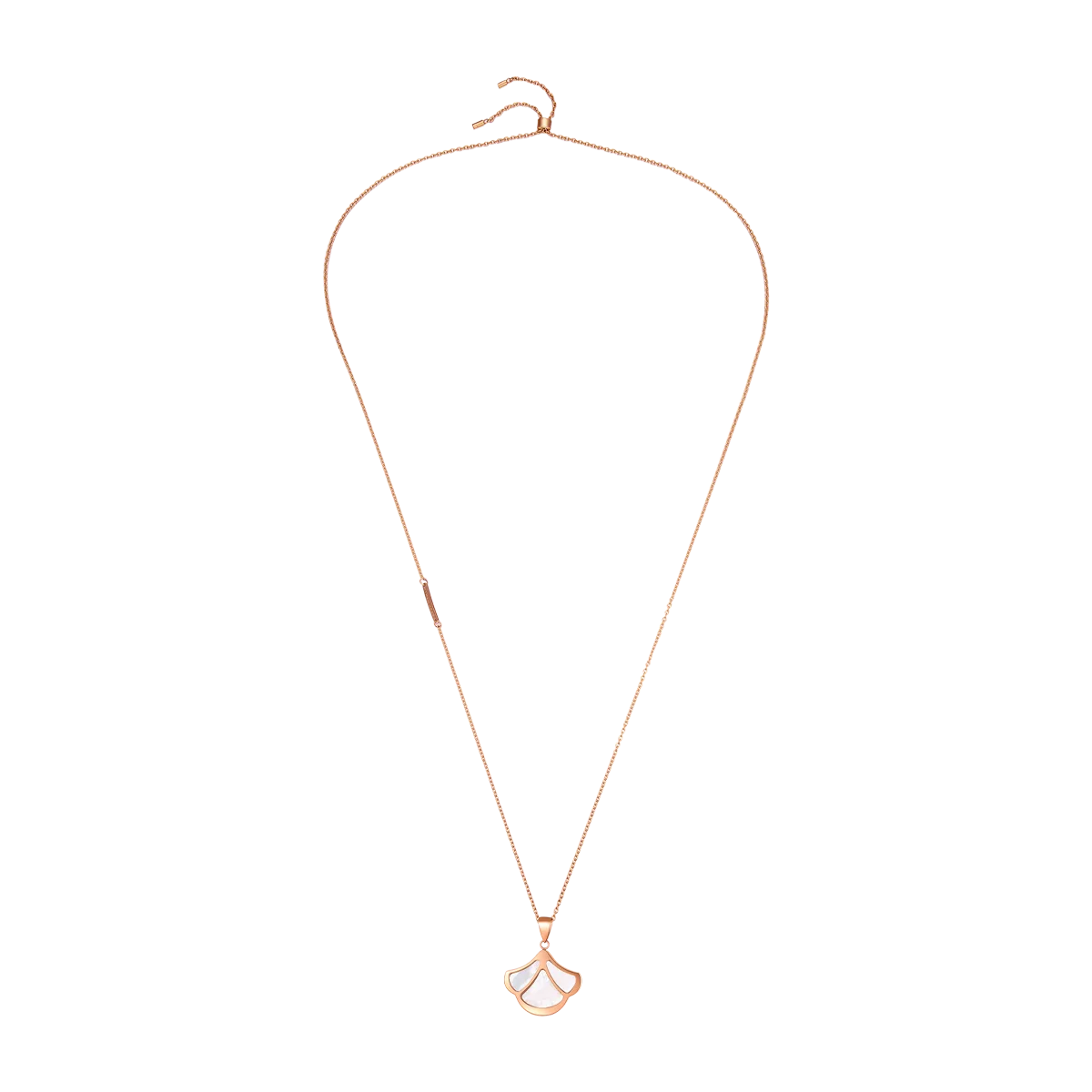 Tulip / Necklace Pearl Rose Gold