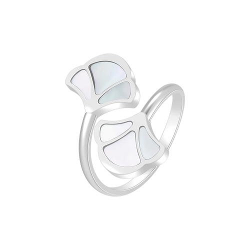 Tulip / Ring Pearl Silver