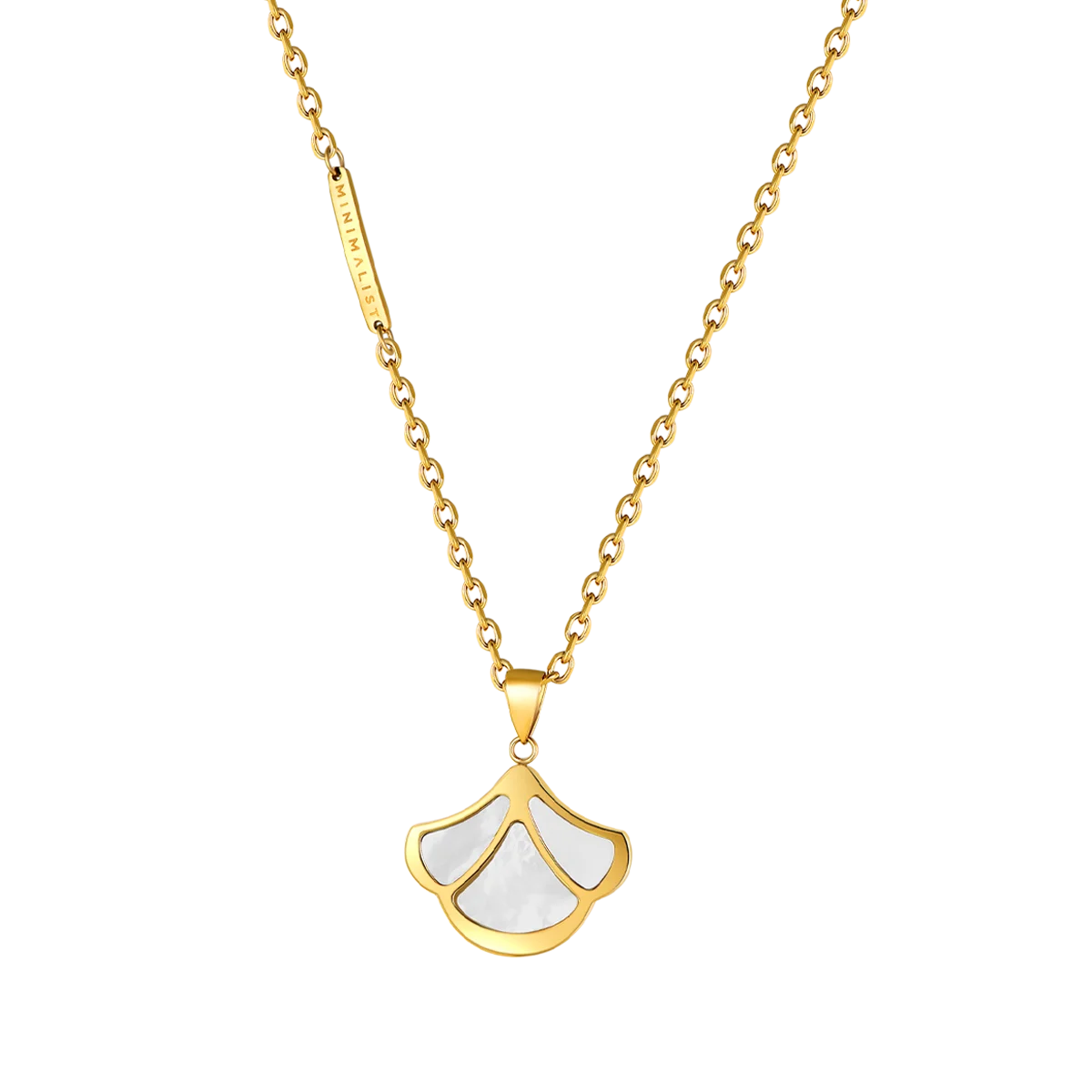 Tulip / Necklace Pearl Gold