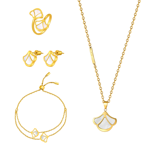 Tulip / Set Pearl Gold