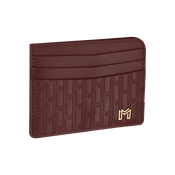 Italian Calfskin Leather Burgundy / Gold