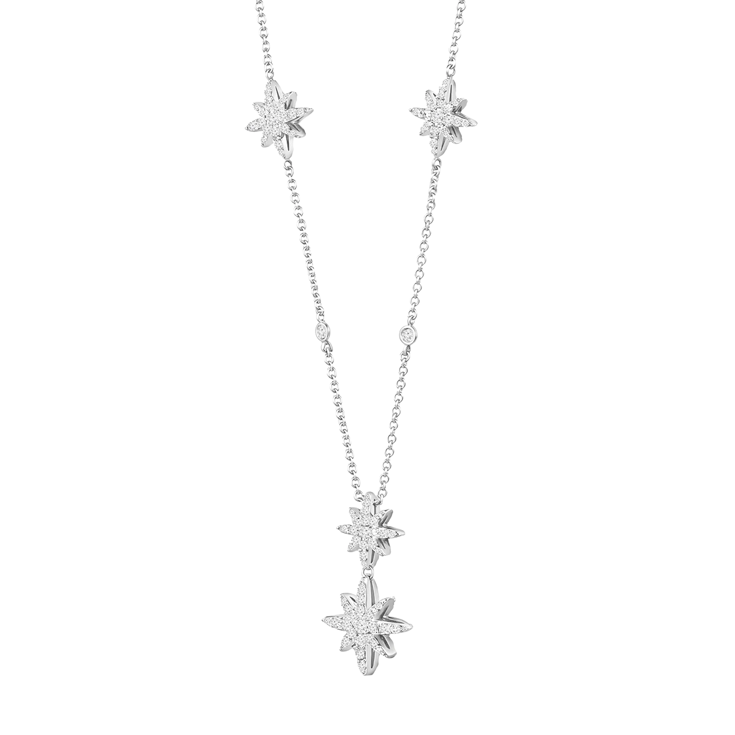 Moonstar / Multi Necklace Silver