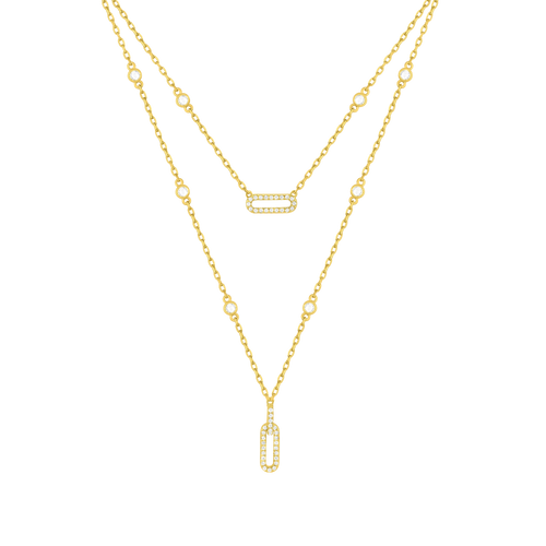Links / Double Necklace Gold