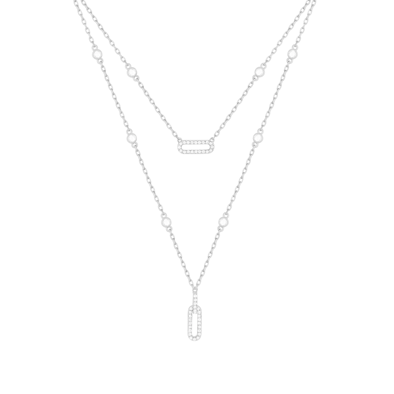 Links / Double Necklace Silver