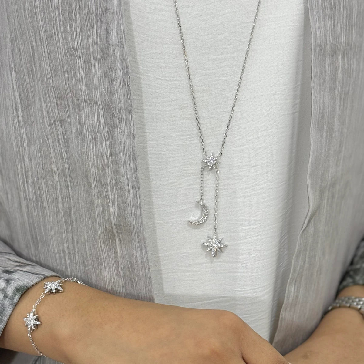 Moonstar / Necklace Silver