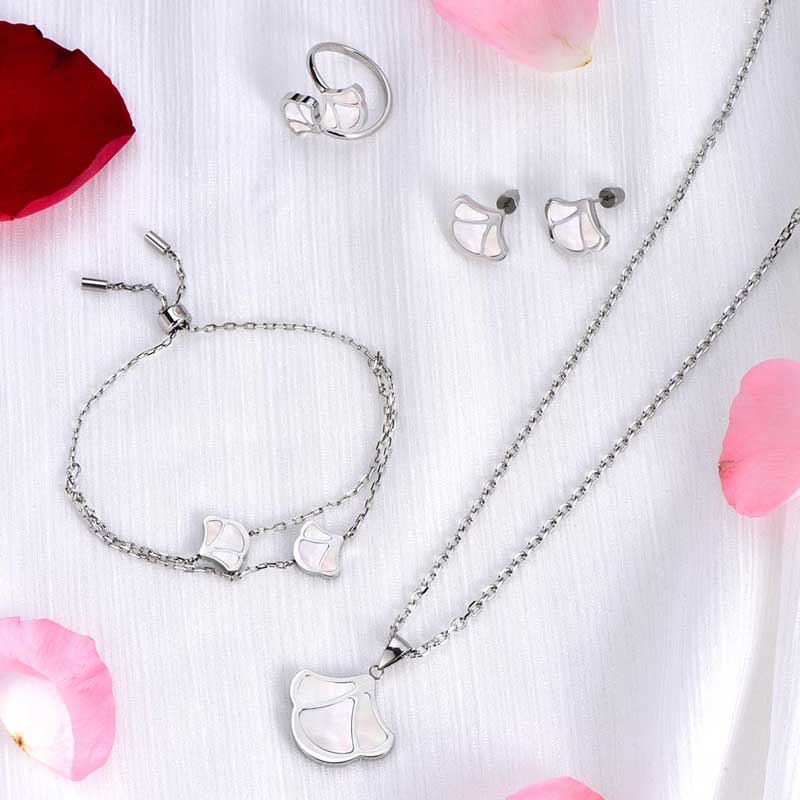 Tulip / Set Pearl Silver