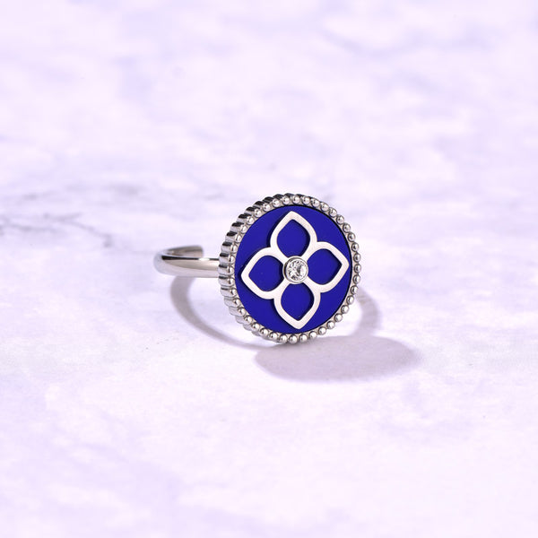 Ameera / Ring Blue Silver