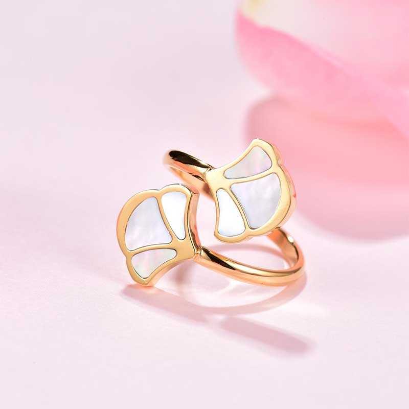 Tulip / Ring Pearl Gold