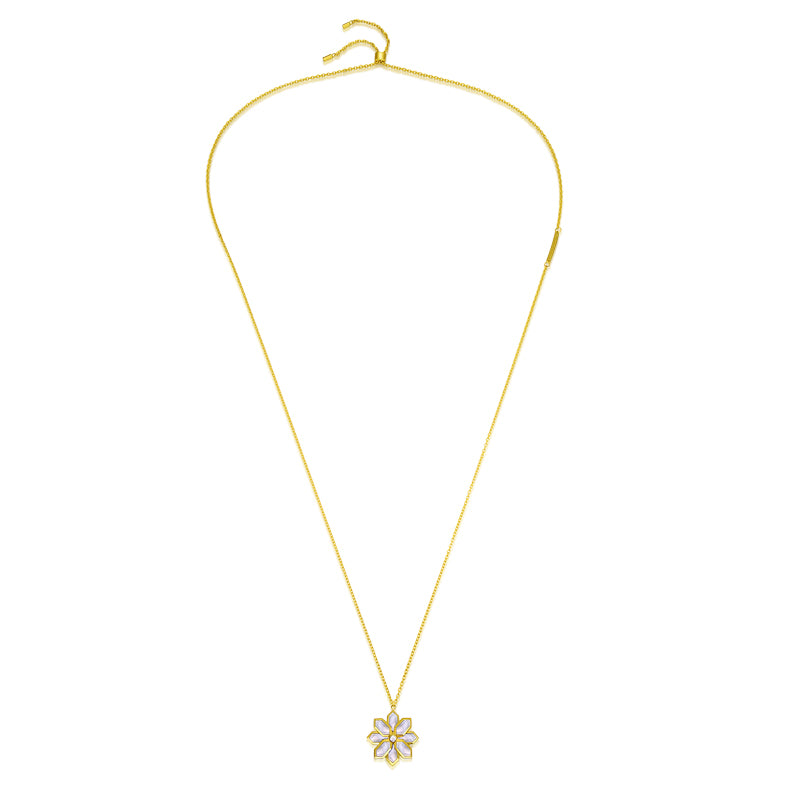 Lotus / Necklace Pearl Gold