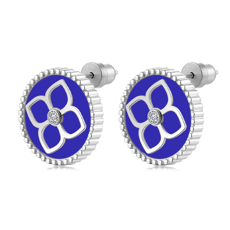 Ameera / Earrings Blue Silver