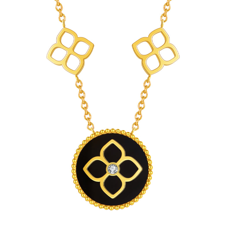 Ameera / Necklace Black Gold