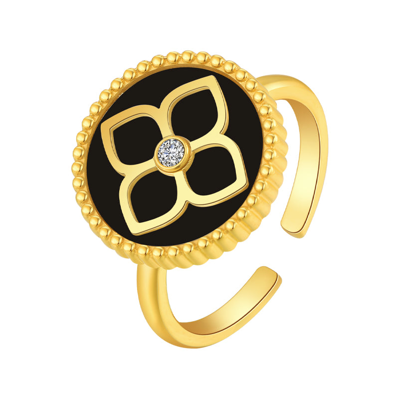 Ameera / Ring Black Gold