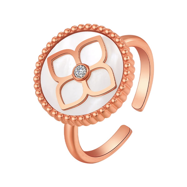 Ameera / Ring Pearl Rose Gold