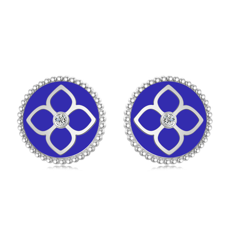 Ameera / Earrings Blue Silver