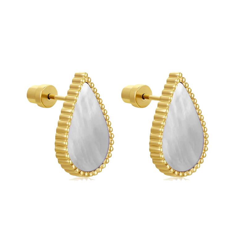 Drop / Earrings Pearl Gold