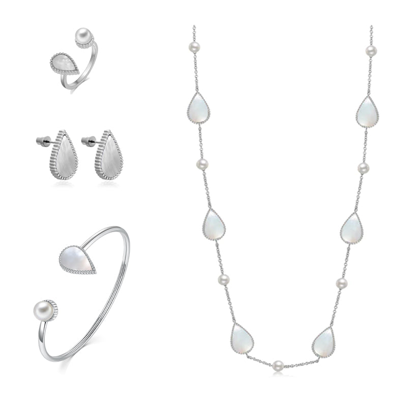 Drop / Set Pearl Silver