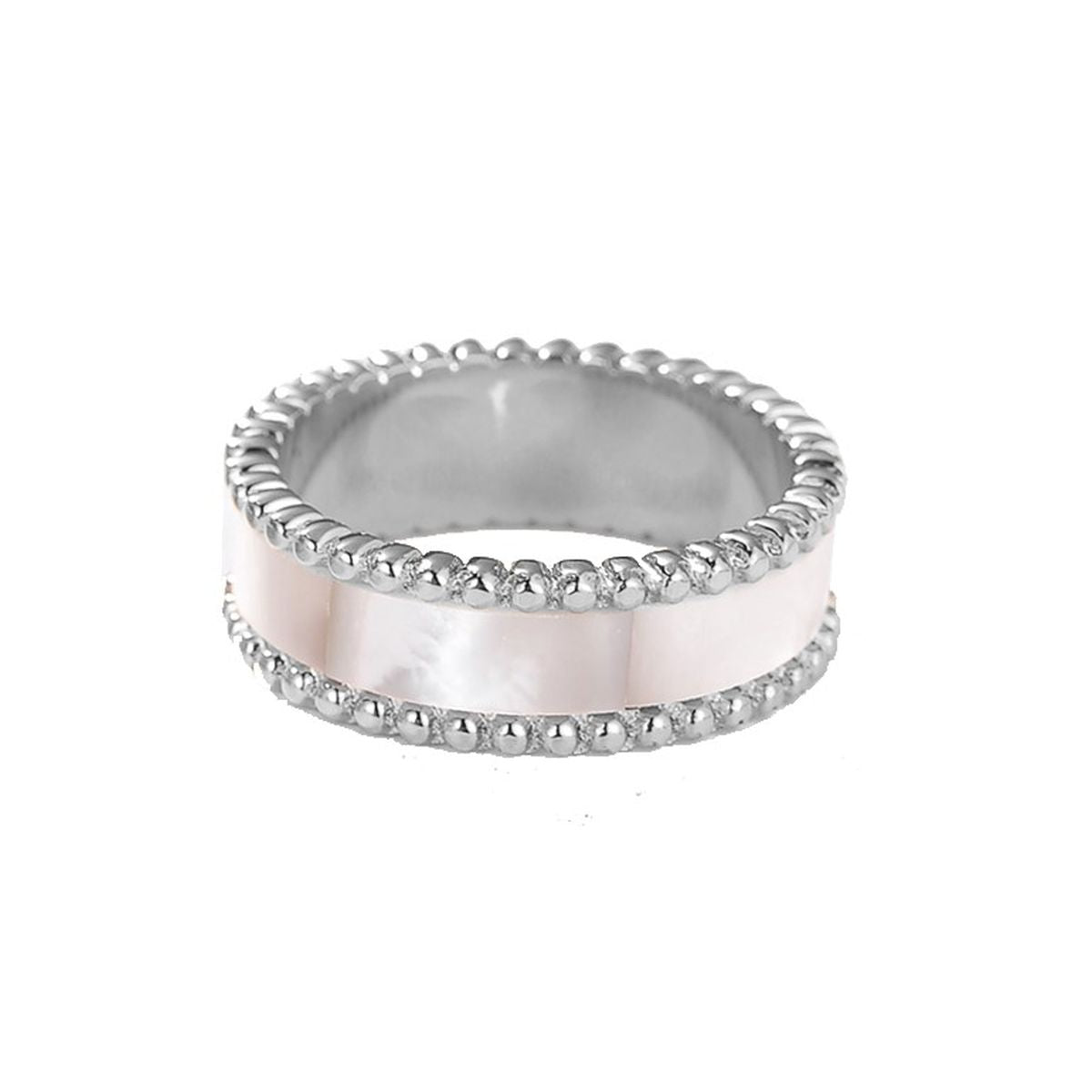 Lulwah Ring / Pearl Silver ( Size 6 ) - minimalistae