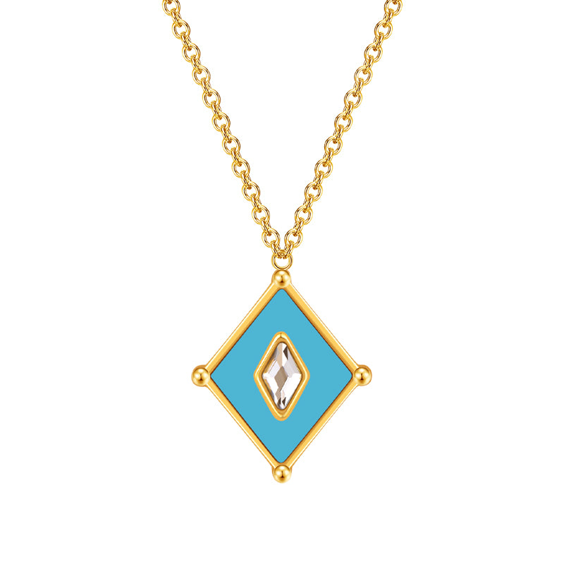 Kite / Necklace Turquoise Gold