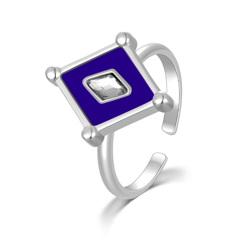 Kite / Ring Blue Silver