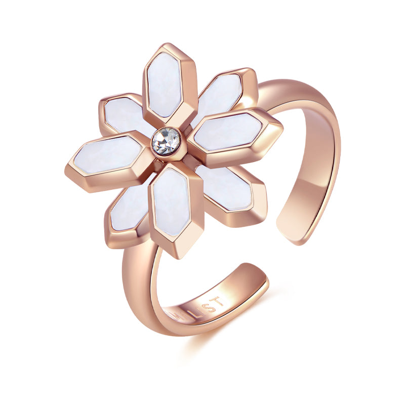 Lotus / Ring Pearl Rose Gold