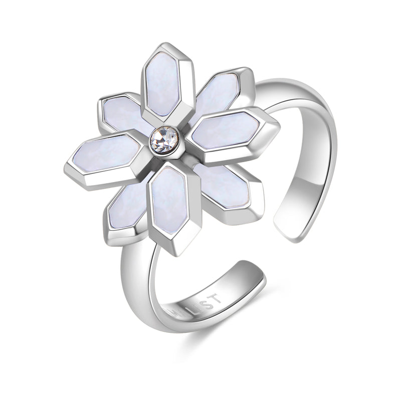 Lotus / Ring Pearl Silver