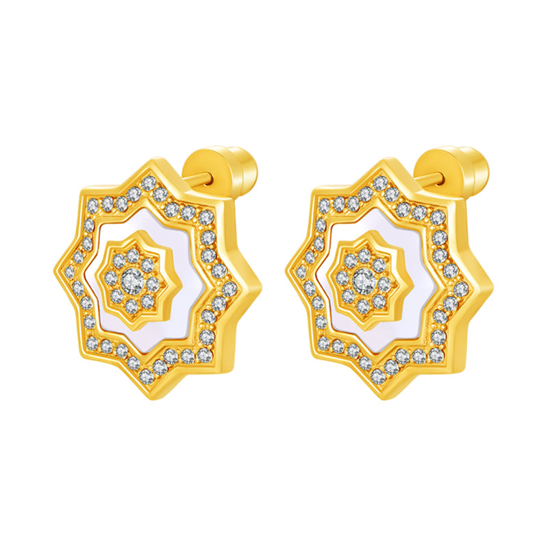 Najm / Earrings Pearl Gold