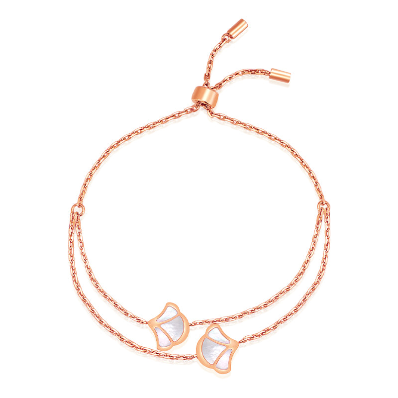 Tulip / Bracelet Pearl Rose Gold