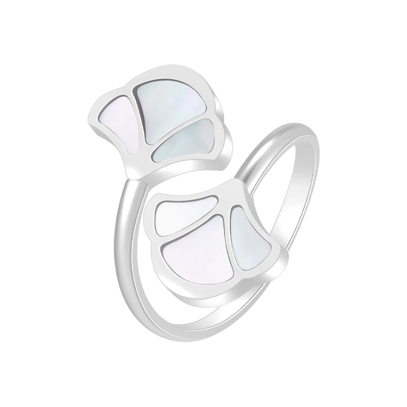 Tulip / Ring Pearl Silver