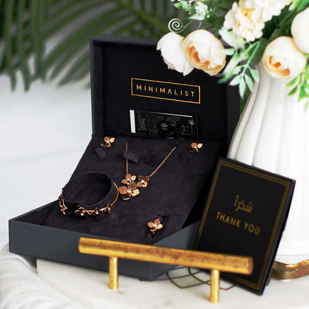 Bloom Jewellery Set / Rose Gold