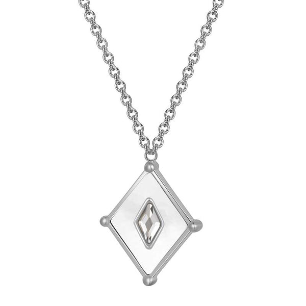 Kite / Necklace Pearl Silver